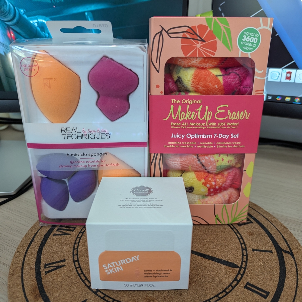 Summer Beauty Set, with Real Techniques, MakeUp Eraser, and Saturday Skin